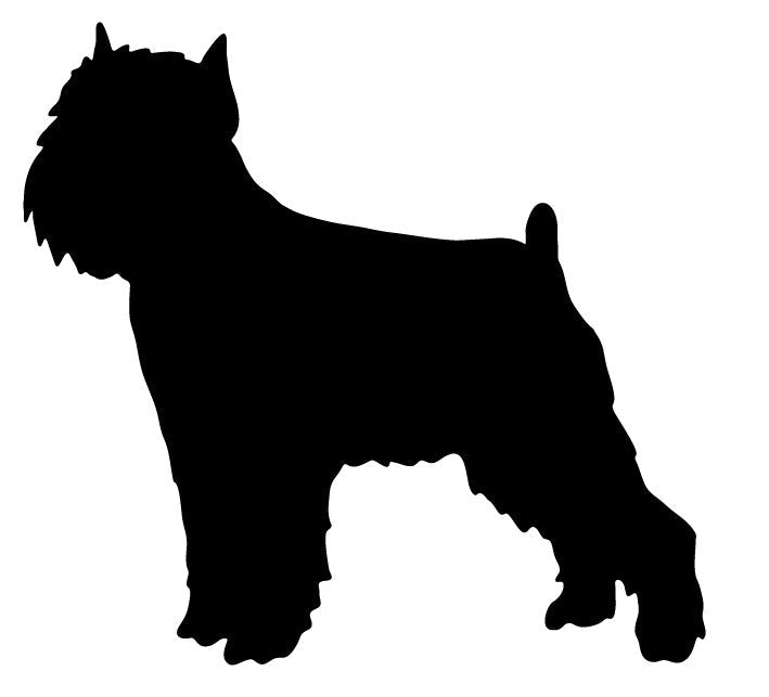 Brussels Griffon statue wall art black silhouette for home & garden on Tampa Home & Garden Store