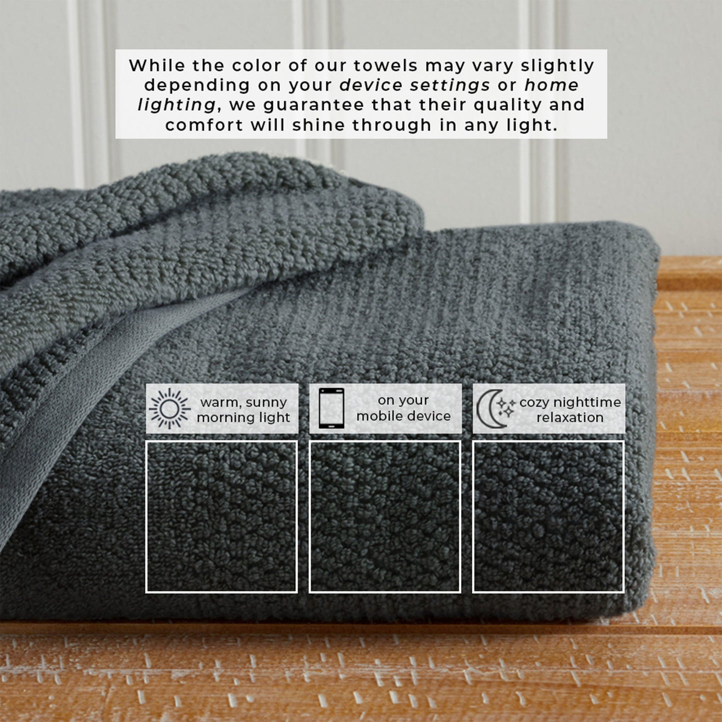 Pure Cotton Woven Bath Towel Set and a Soft Feel