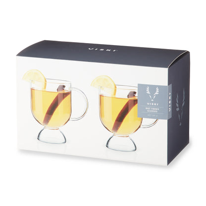 Raye Hot Toddy Glasses Set of 2 Clear Glass