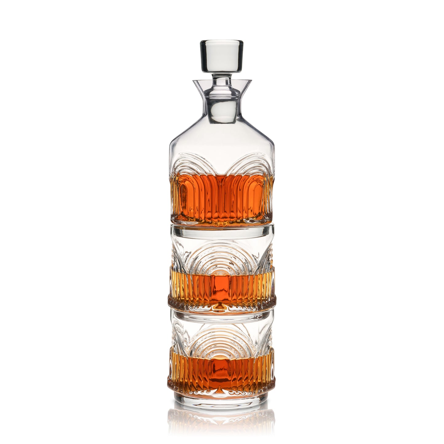 Beau Stacking Decanter Set with the Two Glasses