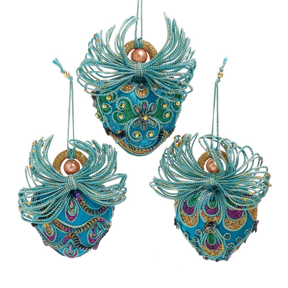 Adorno de hada de pavo real -