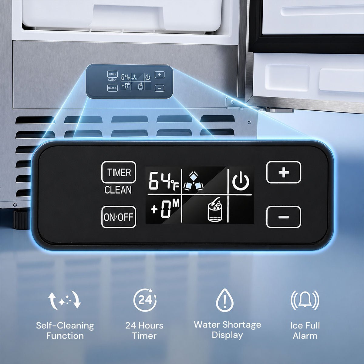 Built-in ice maker under-counter Z5836 80 lb with black digital control panel by Kismile on Tampa Home & Garden Store
