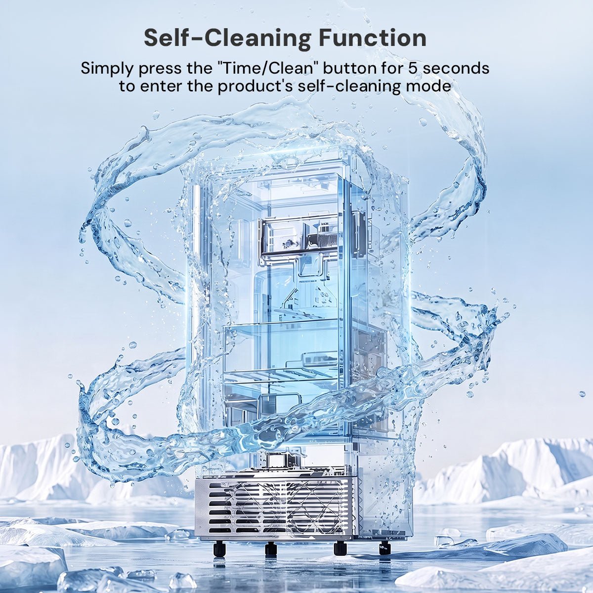 Built-In Ice Maker Z5836 by Kismile, 80 Lb capacity under-counter unit on Tampa Home & Garden Store