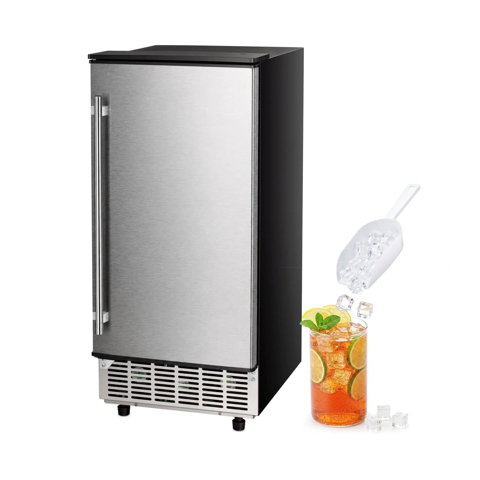 Kismile built-in under-counter ice maker Z5836, stainless steel front, 80 lb capacity on Tampa Home & Garden Store
