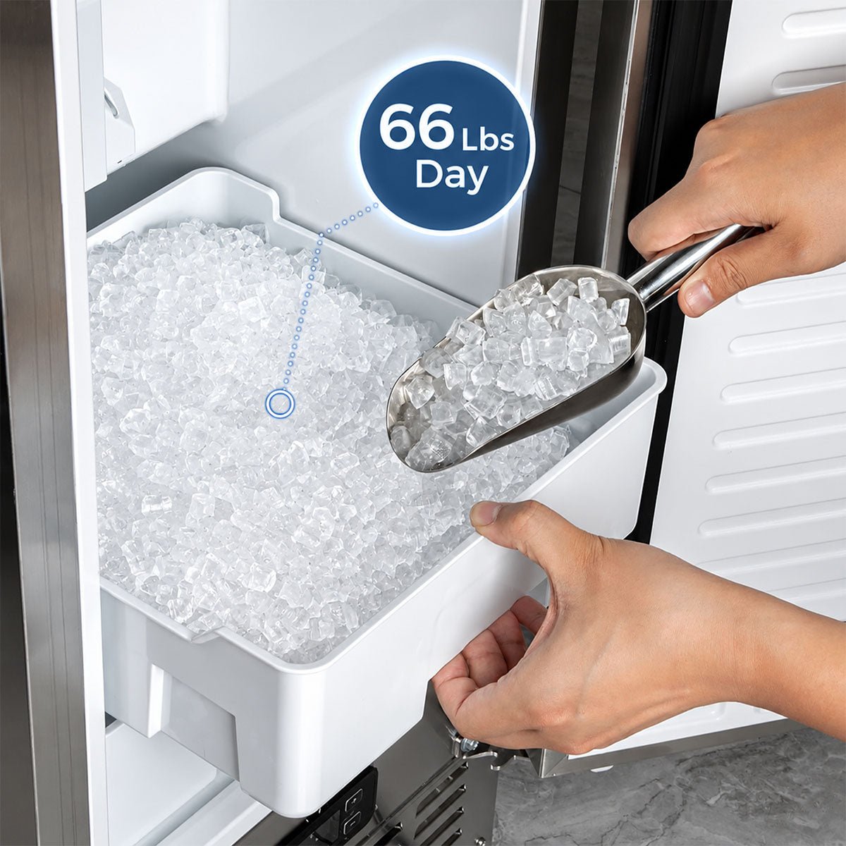 Built-In Ice Maker Under-Counter Z5836 by Kismile, 80 Lb capacity on Tampa Home & Garden Store