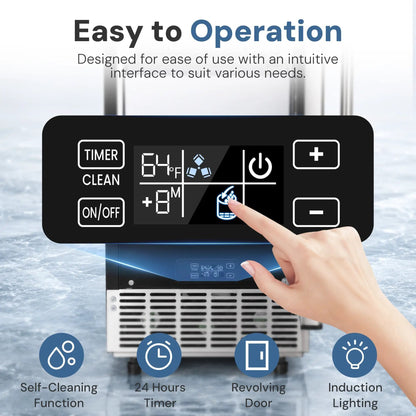 Built-in ice maker under-counter Z5836 80 lb by Kismile with touchscreen control panel on Tampa Home & Garden Store