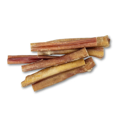 All-Natural Beef Bully Sticks Dog Treats, 6-inch thick, high-protein chews, 25-count case, American Pet Supplies on Tampa Home & Garden Store