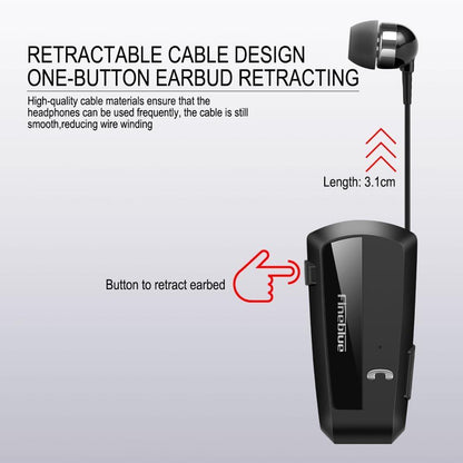 In-ear headset Stevvex Bluetooth collar clip with retractable earbud cable for running on Tampa Home & Garden Store