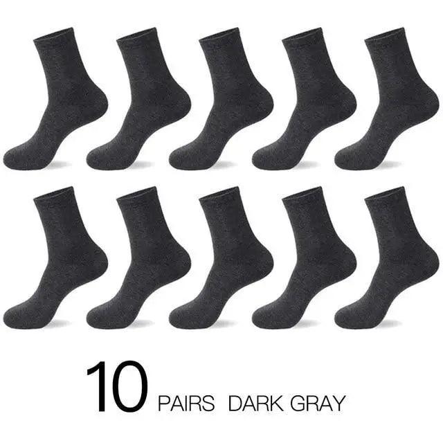 Stevvex crew socks set, 10 pairs dark gray cotton socks for men on Tampa Home & Garden Store