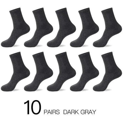 Stevvex crew socks set, 10 pairs dark gray cotton socks for men on Tampa Home & Garden Store