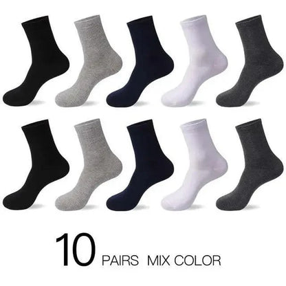 Stevvex men's cotton crew socks 10-pair mix colors breathable heavy duty on Tampa Home & Garden Store