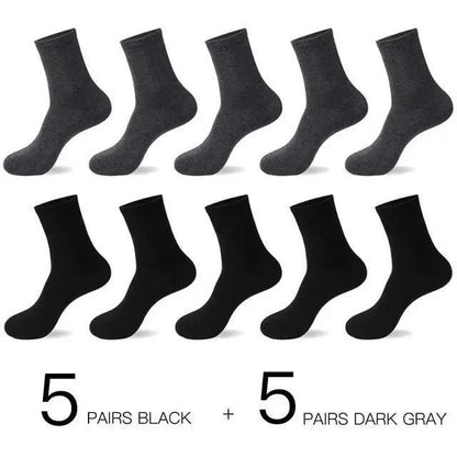 Stevvex crew socks, 10 pairs black and dark gray cotton business socks on Tampa Home & Garden Store