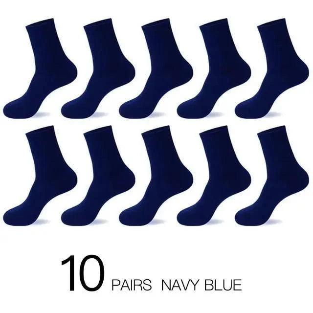 Men's navy blue crew socks, 10 pairs on Tampa Home & Garden Store