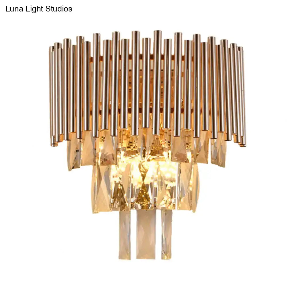 Wall Sconce Butterfly Crystal Gold Finish by Decorbites, elegant bedroom light on Tampa Home & Garden Store