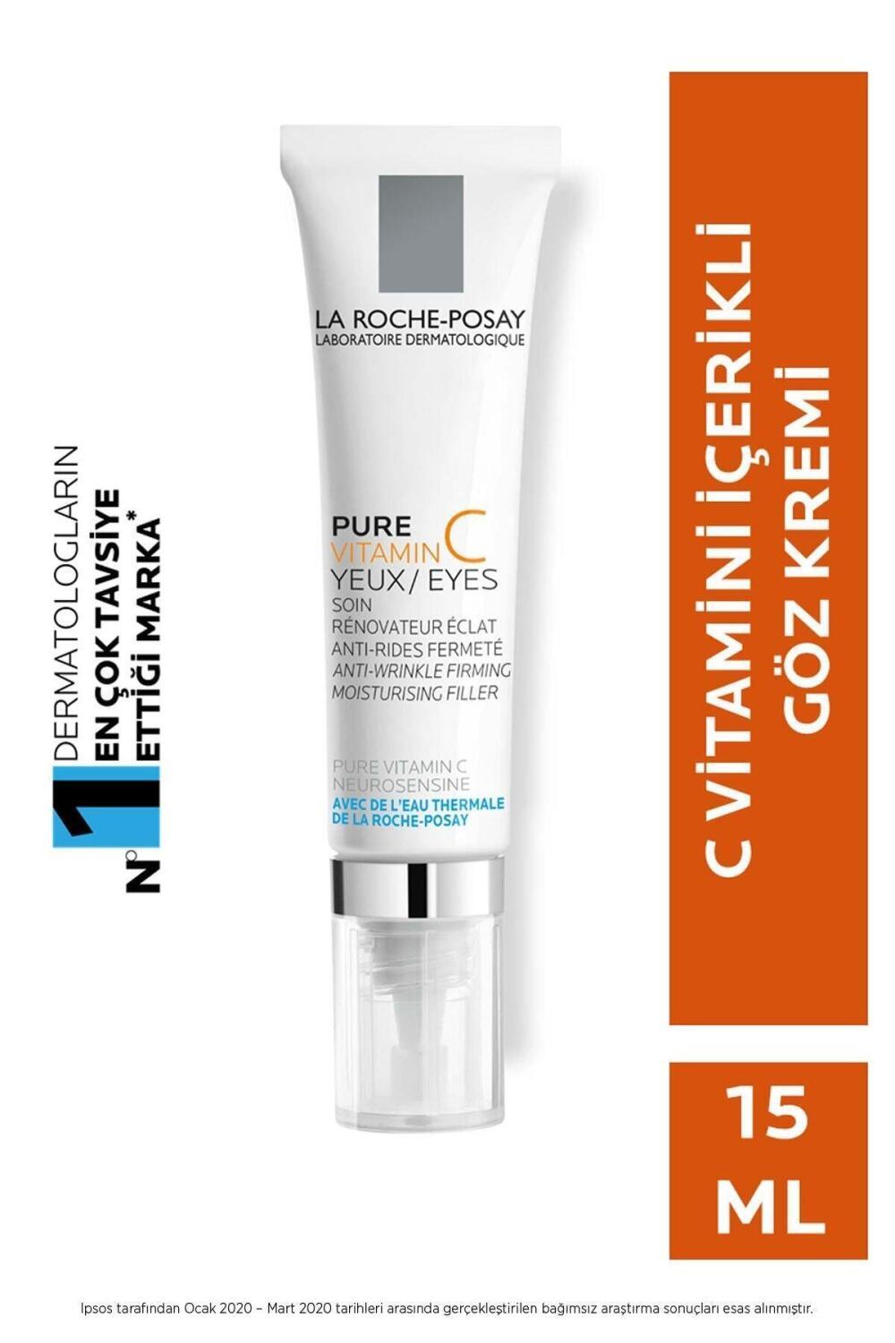 Eye cream La Roche-Posay Pure Vitamin C Eyes with vitamin C and hyaluronic acid, 15 ml on Tampa Home & Garden Store
