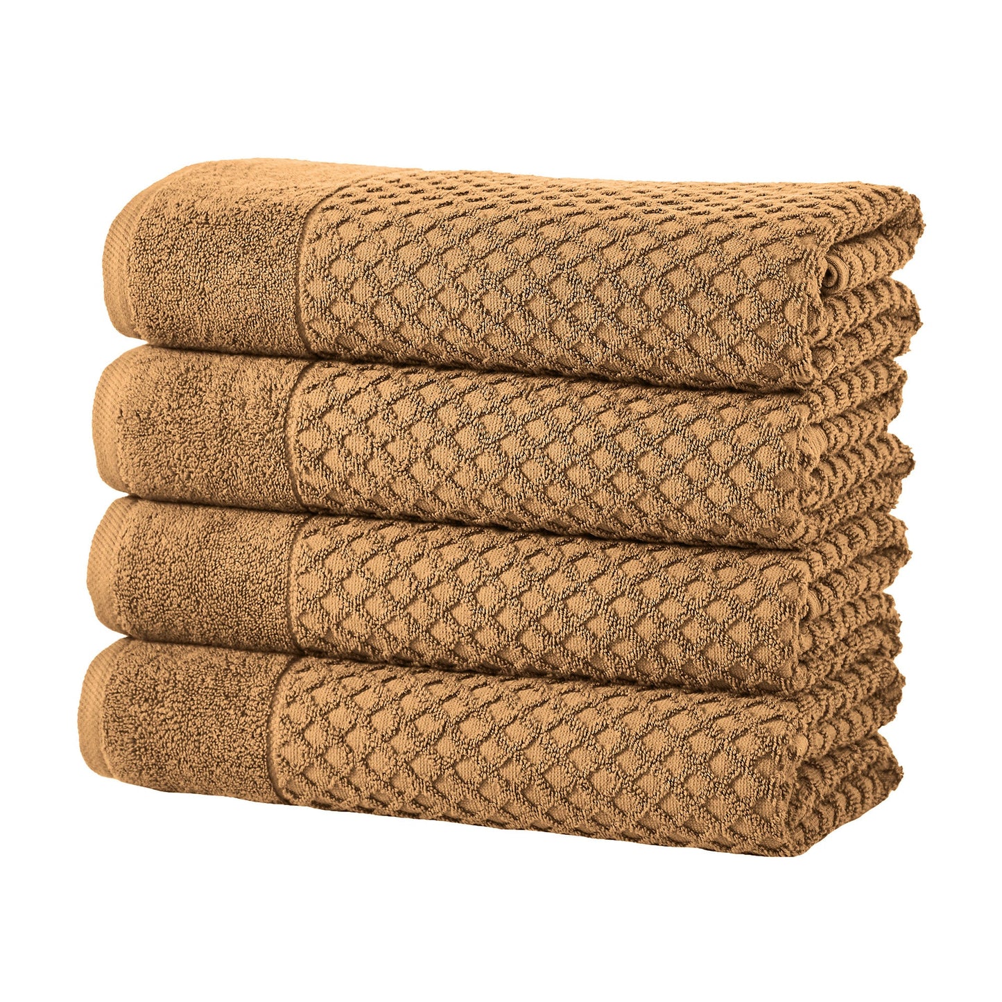 Cotton Diamond Waffle Weave Bath Towel Set