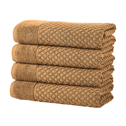 Cotton Diamond Waffle Weave Bath Towel Set