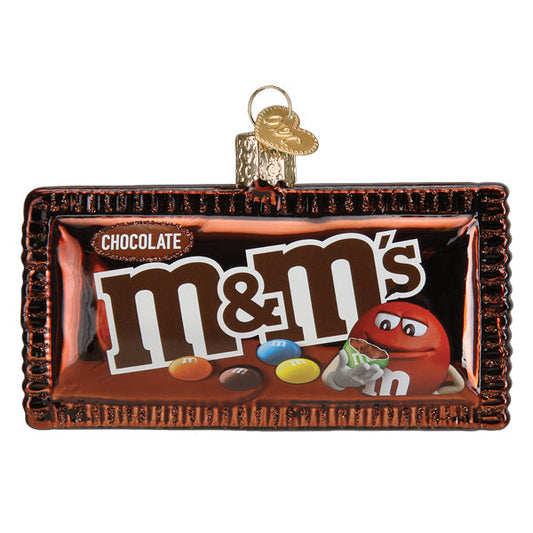 Ornement en verre au chocolat au lait M&amp;M's