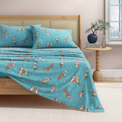 Soft and Plush Turkish Cotton Christmas Sheets