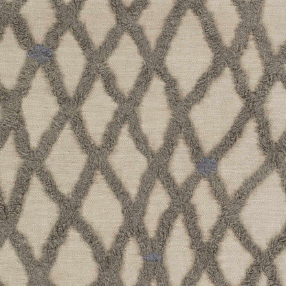 Clare area rug beige base with gray lattice pattern and soft pile Boutique Rugs on Tampa Home & Garden Store