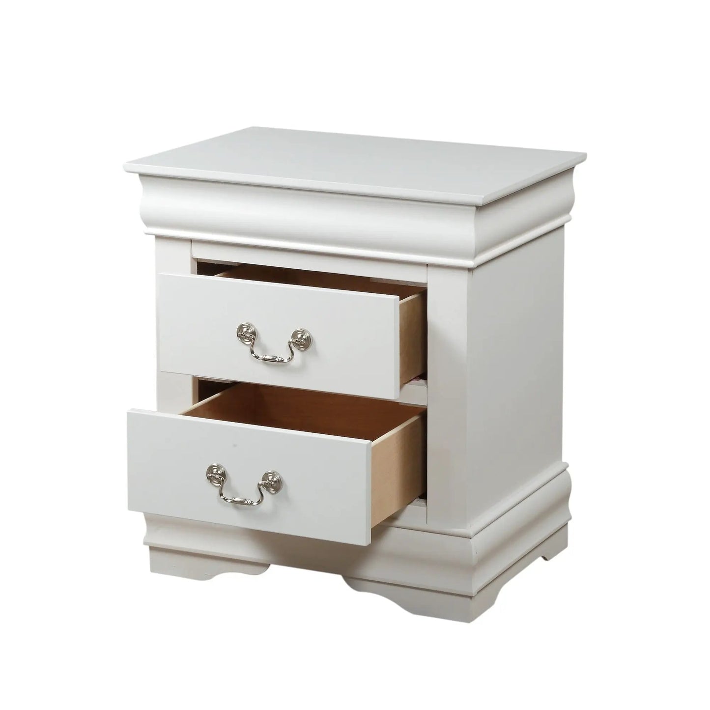 Louis Philippe Accent Nightstand With Drawers