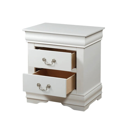 Louis Philippe Accent Nightstand With Drawers