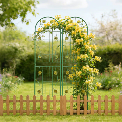 Metal Garden Trellis for Climbing Plants Outdoor