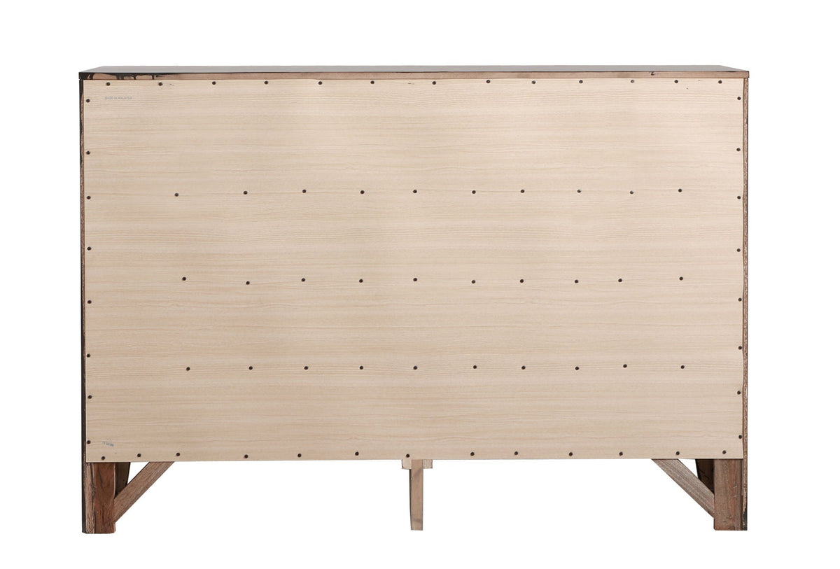 Marilla Dresser by HouseOfZazla, natural wood plywood with visible screws and dark top trim on Tampa Home & Garden Store