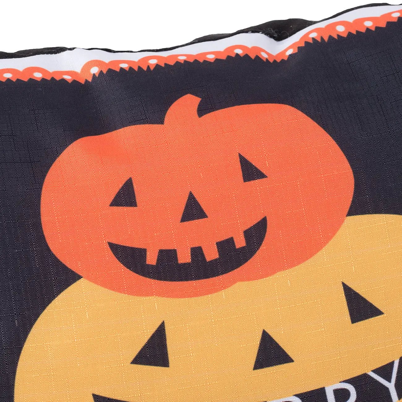 Halloween Pumpkin Pillow Black and Orange