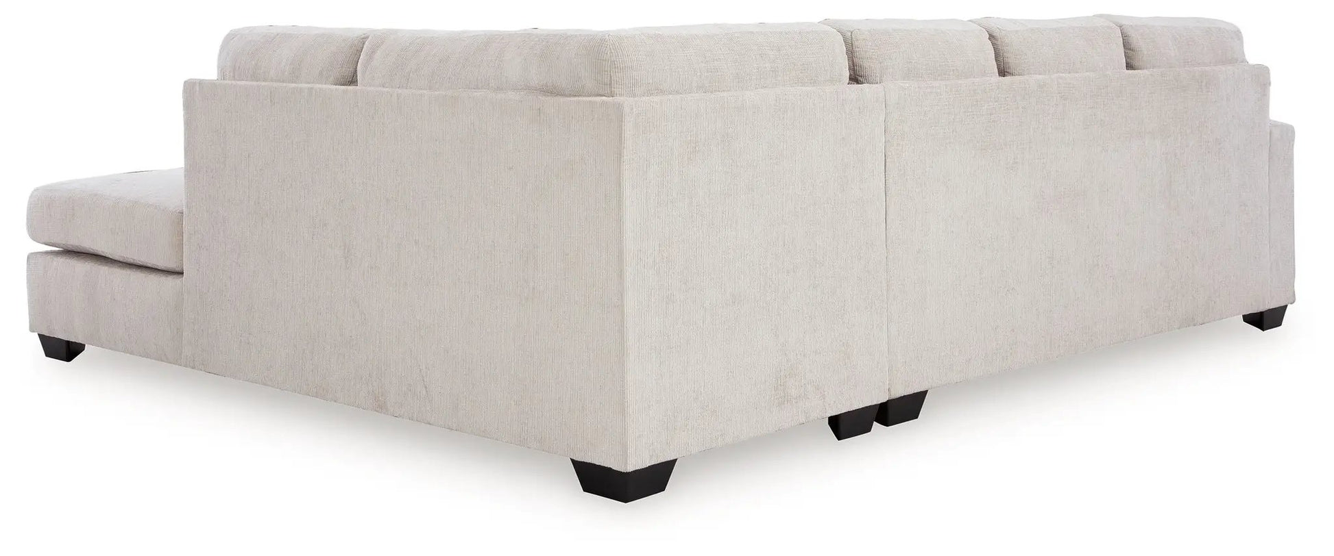 Aviemore stationary sectional by Unique Piece Furniture in beige textured fabric on Tampa Home & Garden Store