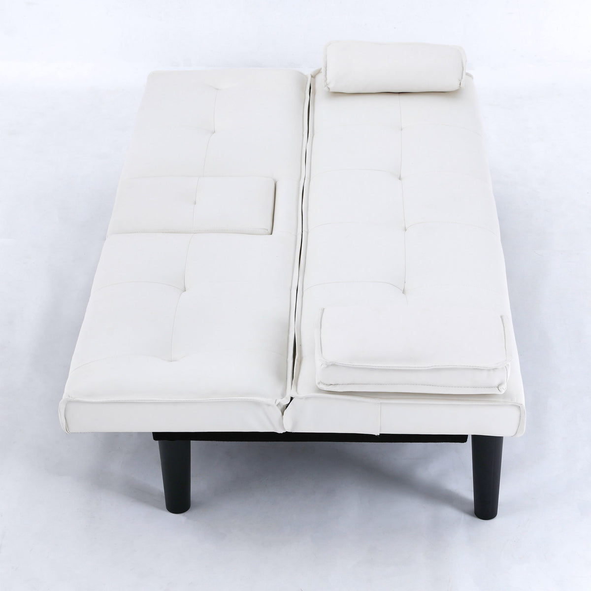 Compact Foldable Sofa Bed and Cup Holder