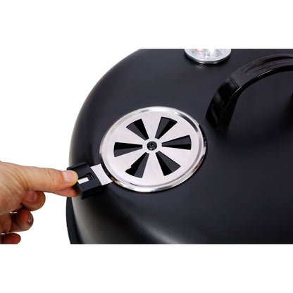 A Portable Charcoal Smoker and Grill for Outdoors