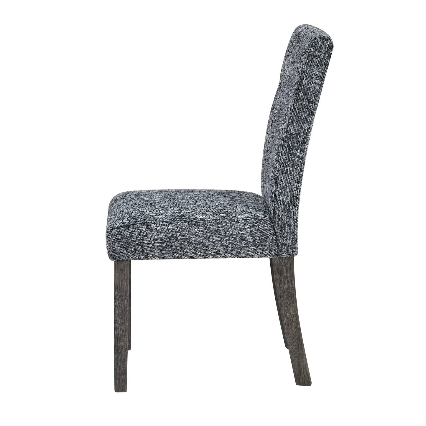 Sharon dining chair with extended back in gray fabric, set of 2 by Unique Piece Furniture on Tampa Home & Garden Store