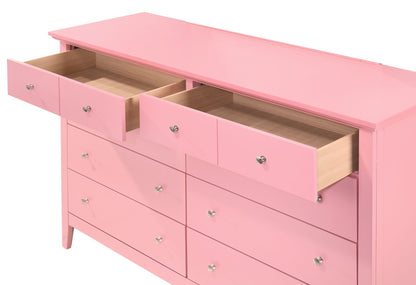 Elegant casual dresser pink finish by HouseOfZazla with lift-top storage and wood interior on Tampa Home & Garden Store