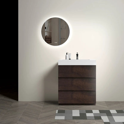 Alice Bathroom Vanity with Large Storage and Sink