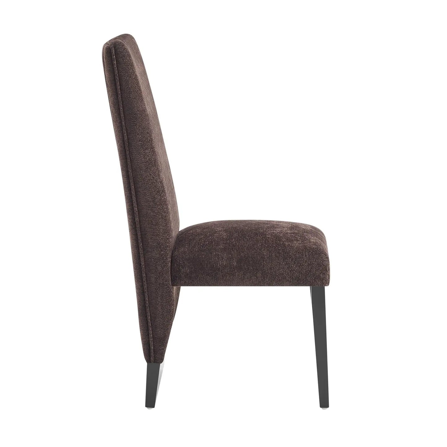 Stacey Contemporary Dining Chair set of 2 brown textured fabric upholstered seat and back on Tampa Home & Garden Store