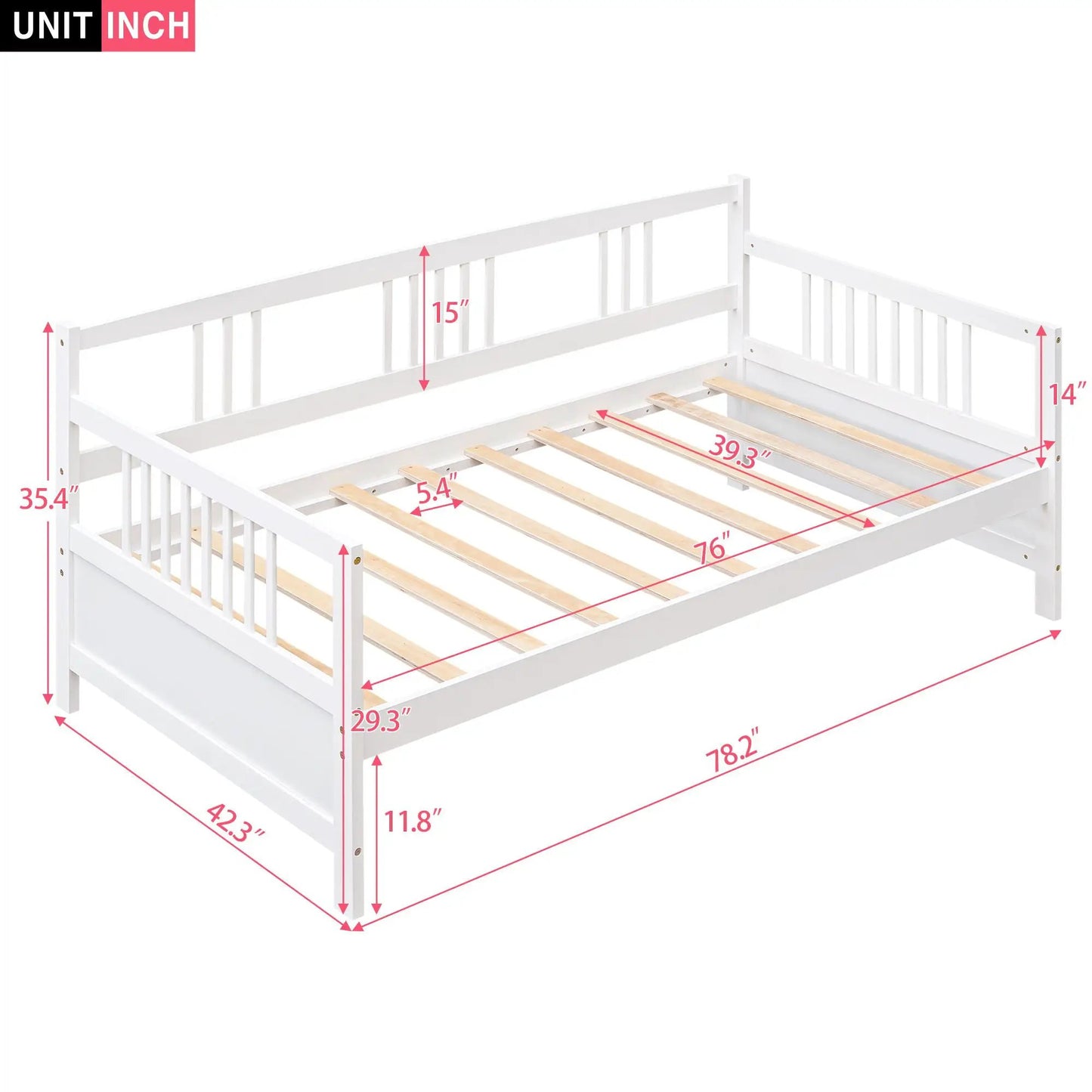 Multifunctional Modern Daybed white wooden storage bed frame by Unique Piece Furniture on Tampa Home & Garden Store