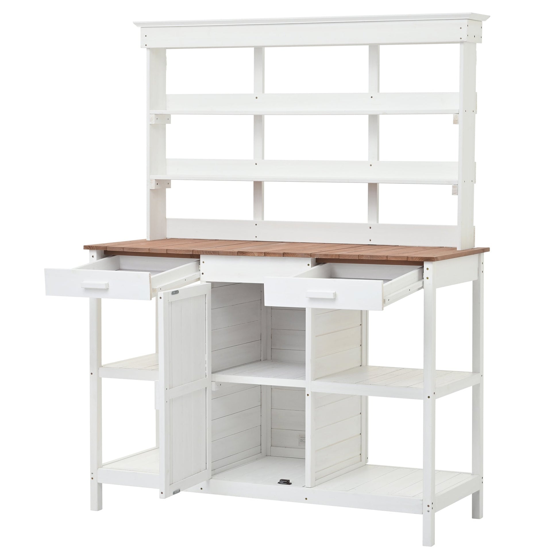Topmax 66in outdoor potting bench HouseOfZazla Workstations on Tampa Home & Garden Store