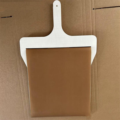 Perfecsy sliding pizza peel storage board with white frame and brown panel wooden handle on Tampa Home & Garden Store
