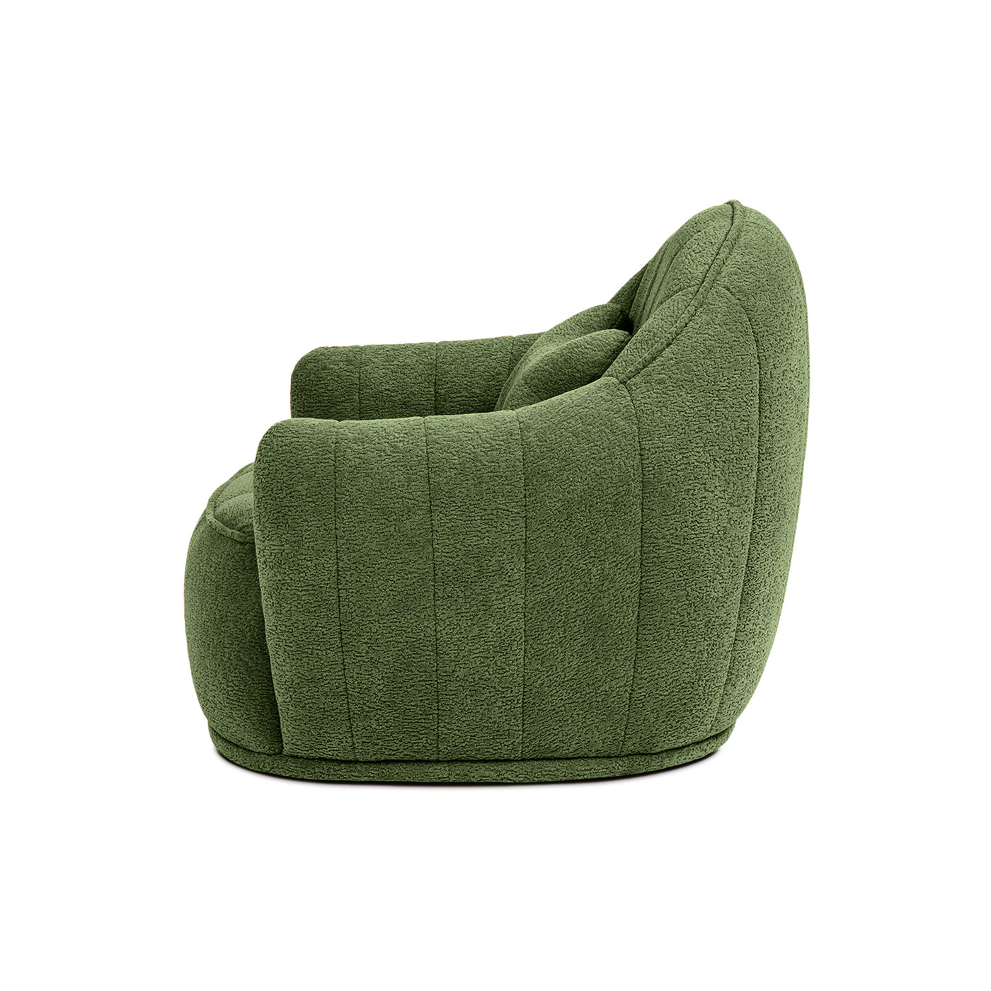 Louie 30.5in Moss Dog Sofa Bed, moss-green plush, curved lounge design by HouseOfZazla on Tampa Home & Garden Store