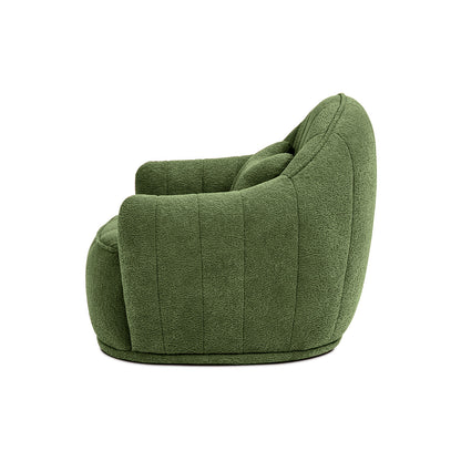 Louie 30.5in Moss Dog Sofa Bed, moss-green plush, curved lounge design by HouseOfZazla on Tampa Home & Garden Store