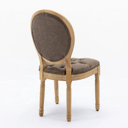 French Style Solid Wood Dining Chair Nailhead
