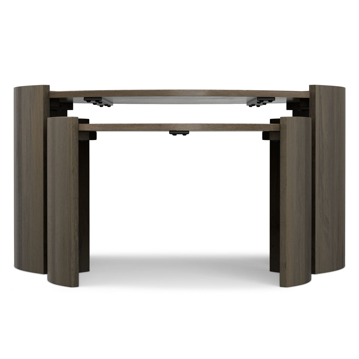 Gray nesting tables 2-piece set in sustainable mango wood by HouseOfZazla on Tampa Home & Garden Store