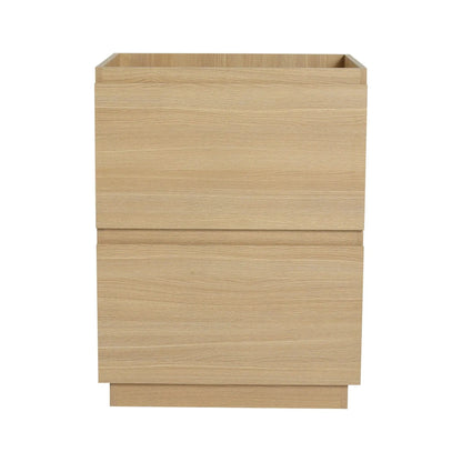 Modern Freestanding Vanity with Double Drawer