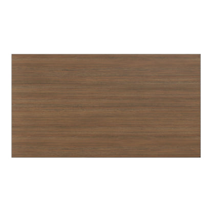 Narrow Side Table with Two Open Shelves rustic brown wood finish on Tampa Home & Garden Store