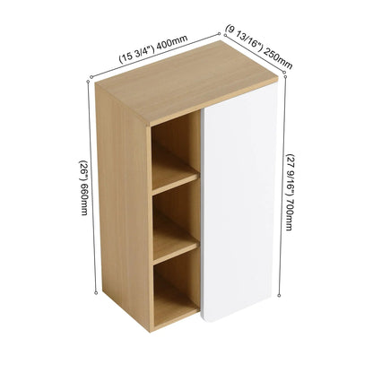 Wall Mounted Bathroom Cabinet with 3 Shelves