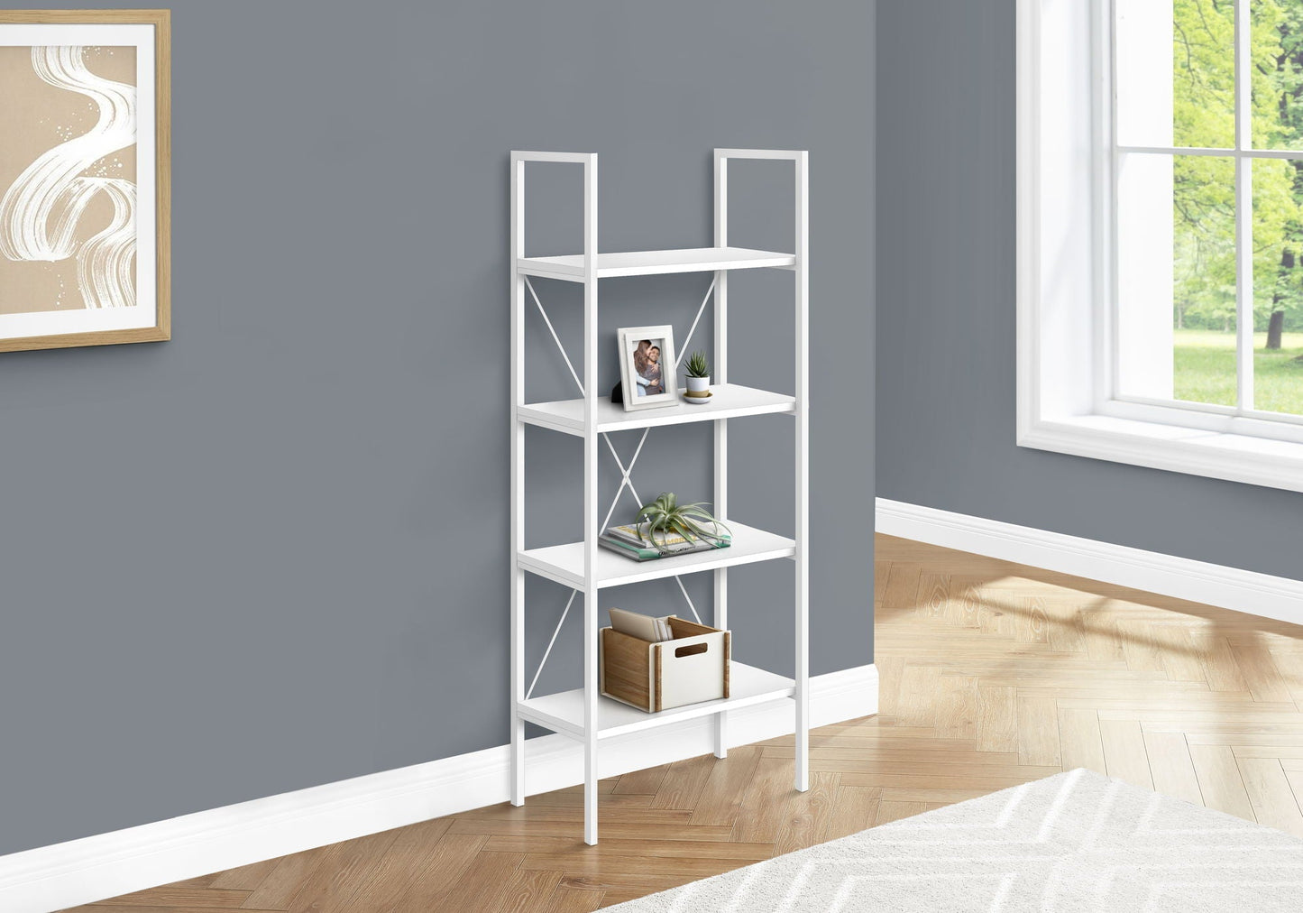 Contemporary Wood Bookshelf for Home and Office