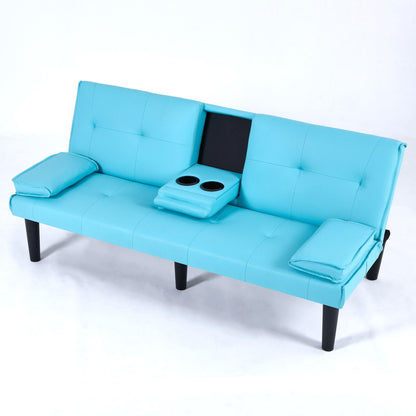 Compact Foldable Sofa Bed and Cup Holder