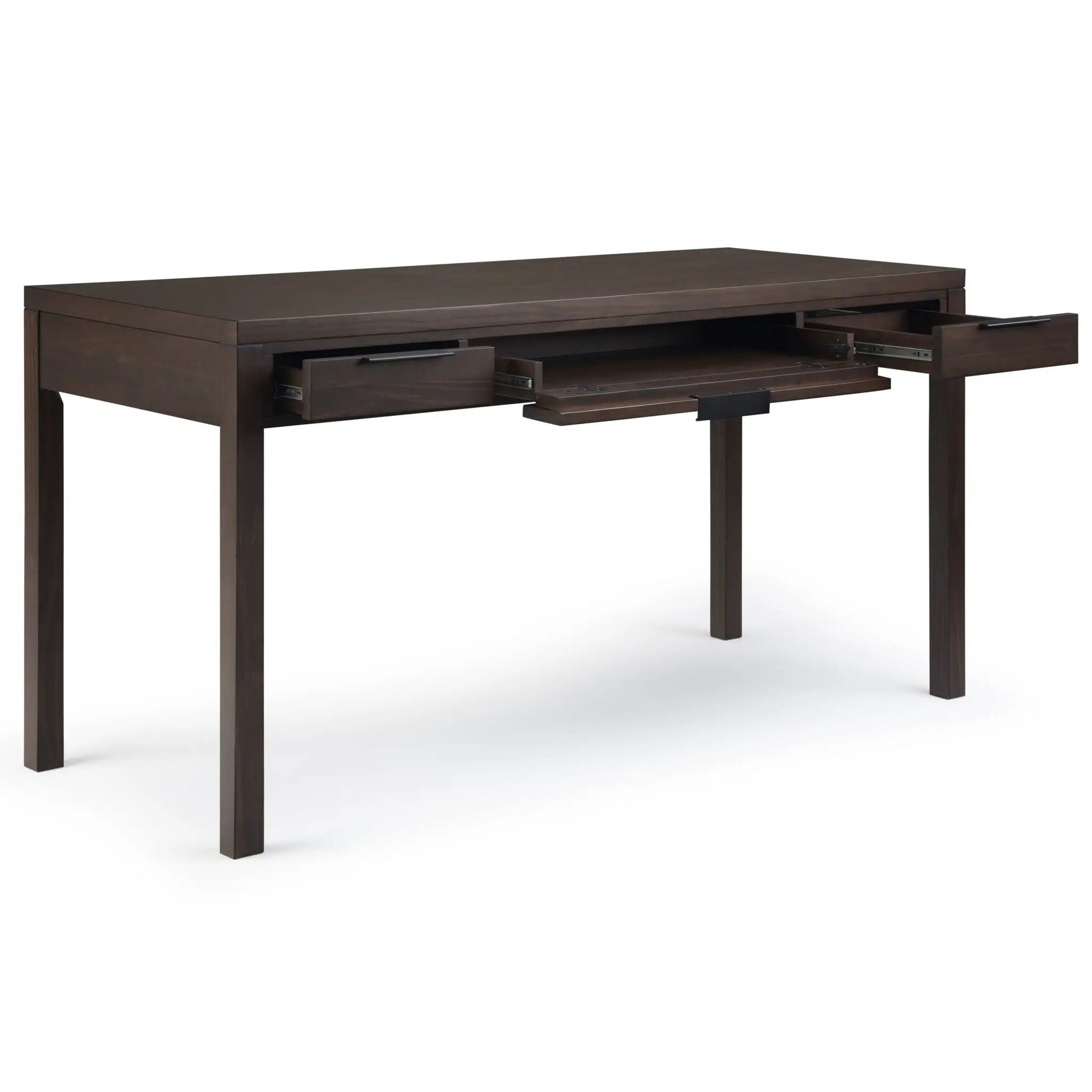 Hollander Handcrafted Desk in dark espresso finish with pullout drawers by Unique Piece Furniture on Tampa Home & Garden Store