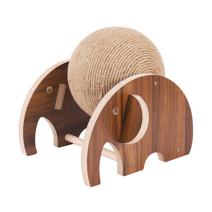 Cat climbing frame with wear-resistant wooden arches and sisal rope ball scratching toy on Tampa Home & Garden Store